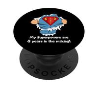 Kids Superhero Birthday Gift for 8 Year Old PopSockets PopGrip Adhésif