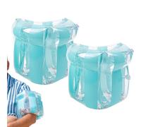 Kids Swim Arm Float - Bands gonflables Air Chamber, Blow Up Safety Equ | Transparent Sequin Safety PVC Design | Backyard Pool Beach Lake River School Class, Heavy Duty Chamber Swim Trainer Flo