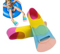 Kids Swim Fins - Swimming Training Accessory | Food-Grade Silicone Swim Flippers Training Fins for Pools Beaches Outdoor Lakes | Diving & Snorkeling Equipment for Pools, Beaches, Outdoor Lakes