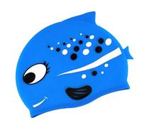 Kids Swim Hat Silicone, Adorable Swimming, Spotted Fish Pattern with Flexible Design, Cute Training Waterproof Hat, Bathing Accessories with Easy Fit, Swim Cap for Beach Pool Bath