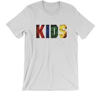 Kids T-Shirt - New York City Street Skateboarding - 90's Hip Hop Film Movie White Manches Courtes(Small)