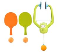 Kids Table Tennis Set, Indoor Paddle Ball Equipment, Interactive Game Trainer, Interactive Compact Training Paint Stirrer Kit, Flexible Orb Rebound Set for Home Family Play Fun 5.51inch