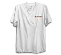 Kids Tax The Rich Parody T-shirt avec slogan politique drôle - Haut unisexe audacieux pour adultes, blanc, 5 ans