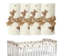 Kids Teething Guard Bed Rail Covers | 4-Piece Bed Rail Covers For Teething