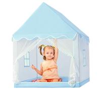 Kids Tente intérieure, 41x49x50 Pouces de Jeu Respirant avec Une Tente avec Rideau de Porte en Maille, Maison Jeu pour Enfants Amovible avec Support en métal pour Un Enfant en Bas âge 1 à 12 an