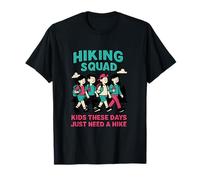 Kids These Days Just Need A Hike Design Retro Hiking Squad T-Shirt