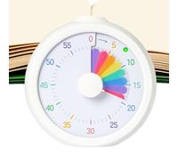 Kids Timer - Rainbow Visual Schedule, Clock | Study Management Educational Hardware, Silent Countdown Time Tracking Solution for Home School Meetings Offices Classroom Study Desk Activities