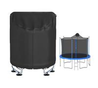Kids Trampoline Cover | Waterproof 420D Oxford Fabric Sun & Snow Protection Canopy Foldable Outdoor Trampoline Protective Cover | UV Resistant Dust Rain Shield for Backyard Garden All-Weather Use