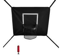 Kids Trampoline Hoop - Basketball Bounce Game Set, Play Dunk Kit for Dunking, Trampoline Sports Tool, Outdoor Play Gear with Shatterproof Backboard, Rebound Action Tool for Jumping and Competing