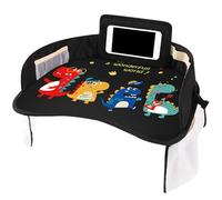 Kids Travel Tray, Kids Snack Table, Car Table Tray, Waterproof Kids Tray, Adjustable Car Table With Storage, Childrens Car Tray, Perfect and Suitable for Kids and Toddler