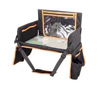 Kids Tray, Travel Desk, 15.75x13.78x12.2 inches, Car Organizer, Tablet Holder, Snack Compartment, Cup Stand, Toddler Lap Table, for Portable, Road Trip Setup, Bed Use, Baby Carseat