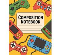 Kids Video Game Notebook: 120 Pages Composition Book, with Cartoon Cover Design, ideal for School Notes, Ideas, Journaling, Teachers, Girls, Writers, ... Design, ideal for School Notes, Ideas, Jour
