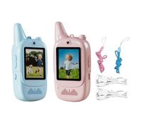 Kids Video Talking Toys - 2-Pack Walkie-Talkies, Long-Range Portable Two-Way Video Communication | Rechargeable Toys for Girls, Boys, Teens, Children Ages 3-12, Indoor and Outdoor Play, Family Games