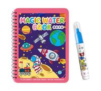 Kids Water Coloring Book Set - 7.24-Inch Kids Water Coloring Book | Paper Activity Toy - Reusable Drawing Painting Ŵater Ɓook with Pen for Toddleŕ Learning Travel Birthday Use