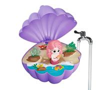 Kids Water Sprinkler, Outdoor Spray Toy, Shell Shape Rotating Unit 3.6x1.0 inches for Ages 3+ Summer Backyard Garden Lawn Park Toy Childrens Activity Outside Playing Gear
