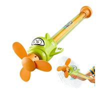 Kids Water Squirting Toy ABS Rotating Airplane Water 41cm Extendable to 71cm Pull Pump Sprayer with Propeller for Pool Beach Backyard Play