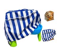 Kids Water Table, 2 Step Waterproof Storage Protector, Dustproof Table Cover 37.01x22.05x25.59 inches for Toddler Water Desk, Outdoor Toy Accessories, Yellow, Green, Blue, Pink