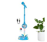 Kids Wireless Microphone - Adjustable Stand with Portable Singing Toy Set