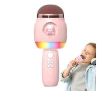 Kids Wireless Microphone - Cartoon LED Lights Karaoke, Portable Singing Toy, Home Outdoor Fun | Children Party Family Travel Birthday Christmas Entertainment Supplies