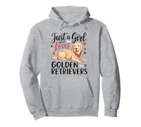 Kids Women Just A Girl Who Loves Golden Retrievers White Sweat à Capuche