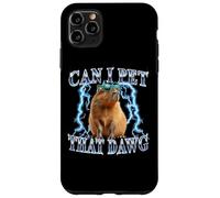 Kids Womens Girls Can I Pet That Dawg Meme Lover Capybara Coque pour iPhone 11 Pro Max