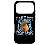 Kids Womens Girls Can I Pet That Dawg Meme Lover Capybara Coque pour iPhone 17 Pro
