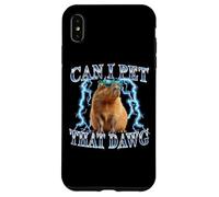 Kids Womens Girls Can I Pet That Dawg Meme Lover Capybara Coque pour iPhone XS Max