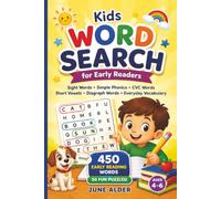Kids Word Search for Early Readers: 50 Puzzles with Sight Words to Support Learning & Literacy from Preschool to First Grade