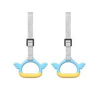 Kids Workout Rings - Adjustable Pull Up Straps, Gymnastic Playground Racks | Easily Attaches To Backyard Swingsets Living Room Pull Up Bars Tree Branches Or Outdoor Playground Fitness Frames.