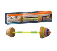 Kids Workout, Workout Dumbbell, Adjustable Weights Colorful Design Foam Padding Lightweight Build Easy Assembly Durable Materials, Training Toy for Boys and Girls 18.03x7.09x7.09inches