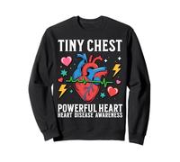Kids Youth Heart Disease Awareness Support Gifts Heart CHD Sweatshirt