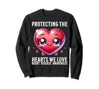 Kids Youth Heart Disease Awareness Support Gifts Heart CHD Sweatshirt