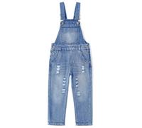 KIDSCOOL SPACE Bébé & Petites Filles/Garçons Big Bib Pocket Stone Washed Ripped Denim Salopette