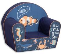 Kidsdouche Fauteuil Enfant dès 1 an - Confortable et léger - Fauteuil à Dossier Rond pour Chambre d'enfant - Housse Lavable - Mousse Souple (Aventure océan)