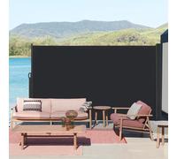 Kidsgigglz Brise Vue Retractable, Paravent Exterieur Retractable Store Exterieur Opaque, Protection de l'intimité et du Vent pour Balcon Terrasse Exterieur, Gris Store latéral, 200x300cm