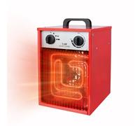 Kidsgigglz Radiateur électrique avec 3 thermostats, chauffage Soufflant électrique 5 kW industriel avec protection contre la surchauffe, pour chantier, atelier, abri de jardin, camping, garage