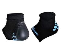 KidSole RX Chaussettes de sport en gel pour enfants avec sensibilité au talon due à la maladie de Severs, fasciite plantaire (tout-petit 11-2, noir)