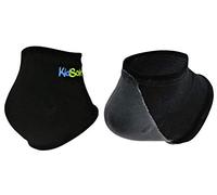 KidSole Sangle de talon en gel pour enfants avec sensibilité au talon due à la maladie de Severs et à la fasciite plantaire. (Noir) (enfants de 1 à 6 ans, noir)