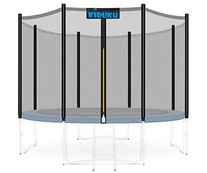 KIDUKU Filet de Remplacement pour Trampolines Filet de sécurité pour Trampolines Ø 244 305 366 427 cm (366 cm - 8 Barres)