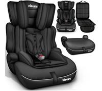 KIDUKU Siège auto pour enfants | Noir | évoluant avec la croissance | Norme ECE R129/03 | de 9 kg à 36 kg | Groupe 1+2+3
