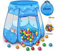 KIDUKU® Tente de Jeu pour Enfants + 100 balles + étui de Transport (Bleu)