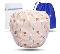 KIDVERSE Couche Piscine bébé 0 à 3 Ans - réglable, réutilisable & Lavable avec Pochette - pour Fille & garçon - qualité certifiée - Couche de Bain bébéche de Bain pour bébé de 0 à 3 Ans