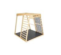 KIDWOOD™ Kidwood Tour d'escalade en bois massif Édition noire - l'original depuis 2008. Meubles de jeu en bois pour enfants 1, 2, 3 ans