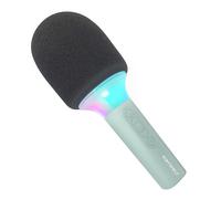 KIDYWOLF Kidymic Vert - Micro Karaoké Enfant Bluetooth avec Effets Sonores et Lumineux - Microphone Ludique pour Chanter, S’Amuser et Créer en Famille