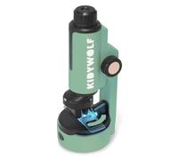 Kidywolf Microscope portable KIDYMICROSCOPE Numérique pour enfant 50x-300x Kit 9 échantillons Vert
