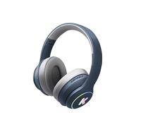 Kidywolf Casque audio K-Ears Bluetooth & filaire LED, volume limité 85 dB (optionnel) Bleu Dès 8 ans