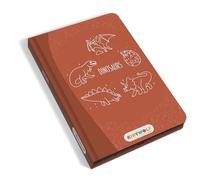 Kidywolf Tablette à dessiner enfant LCD KIDYDRAW MINI DINOSAURES 8,2" Ardoise 30 calques dès 4 ans