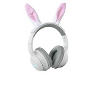 KIDYWOLF - KIDYEARS Lapin - Casque Audio Enfant Bluetooth 85 DB 4ans+ | Bluetooth et filaire, volume limité 85 dB, casque léger et confortable pour protéger l'audition