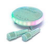 Kidywolf Enceinte karaoké KIDYKARAOKE-GR 40W Bluetooth 2 micros sans fil Effets lumineux Vert