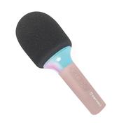 KIDYWOLF - KIDYMIC Rose - Micro Karaoké Enfant Bluetooth 4ans+ | Micro sans fil, effets sonores et lumineux, léger et facile à tenir, ludique pour chanter en famille